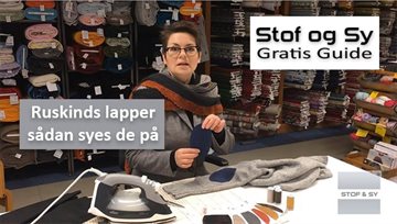 Sådan syr du ruskinds lapper på - en gratis Stof og Sy guide